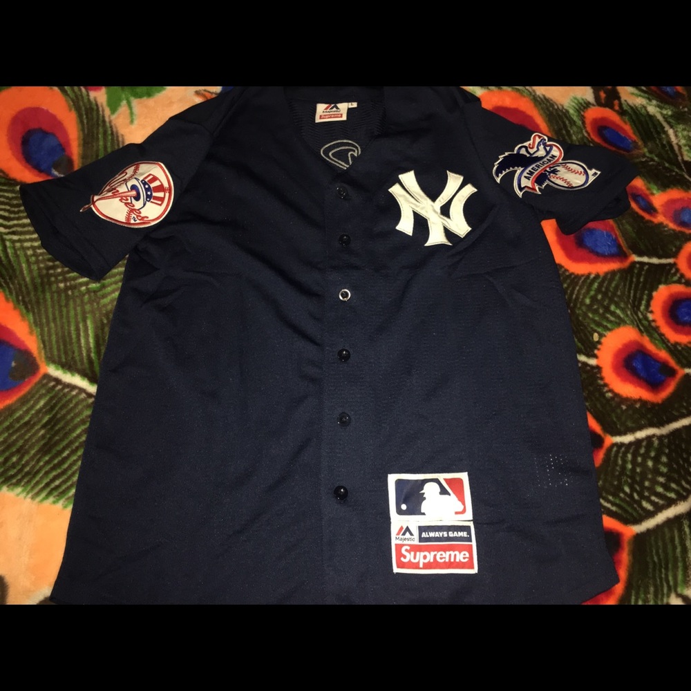 Supreme x New York Yankee Baseball Jersey